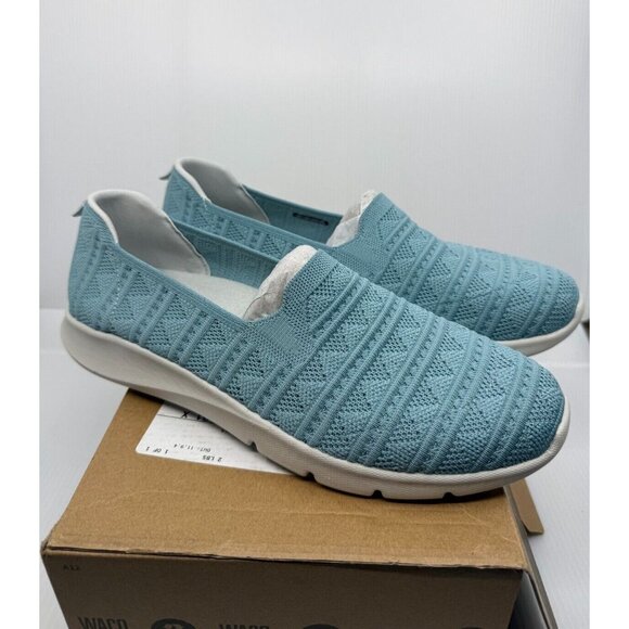 Waco Womens Blue Comfort Stretch Crochet Aquifer Size 12 Spring Comfort Non Slip - Picture 3 of 7